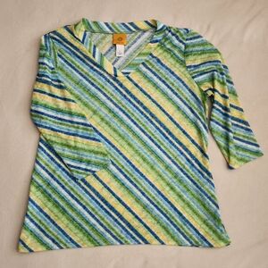 Ruby Rd 3/4 sleeve lightweight v-neck